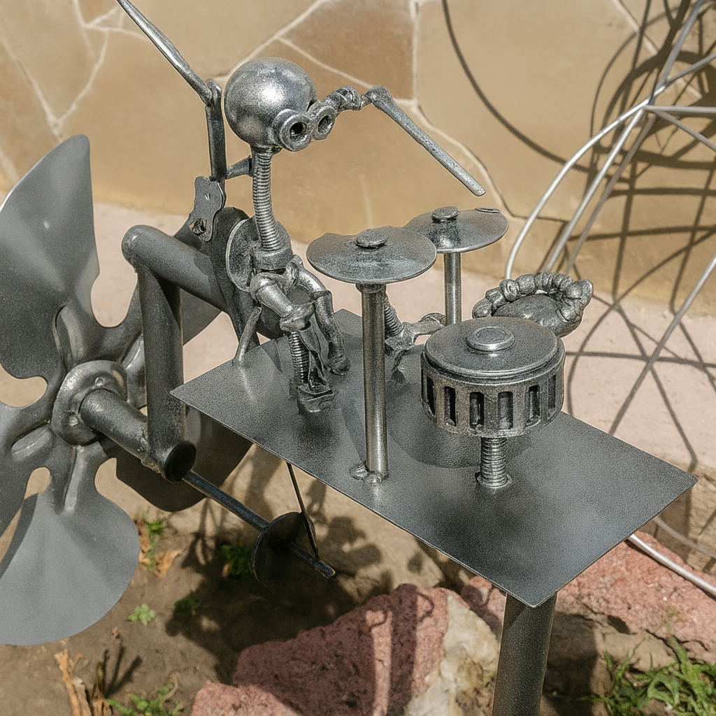 WINDMELODY - Carillon de jardin et de terrasse en acier résistant aux intempéries
