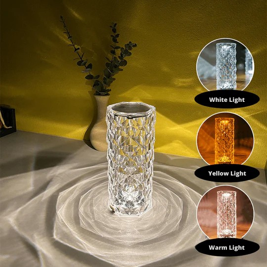 Lampe LED décorative de style cristal