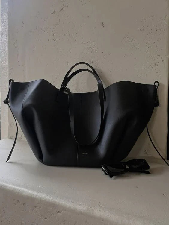 Sac cabas femme grand format 2 poignées + bandoulière amovible