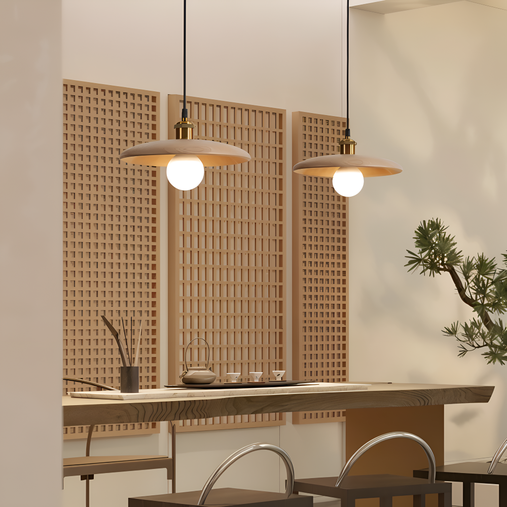 Hikaria Suspension – Suspension en Bois au Design Minimaliste Japonais