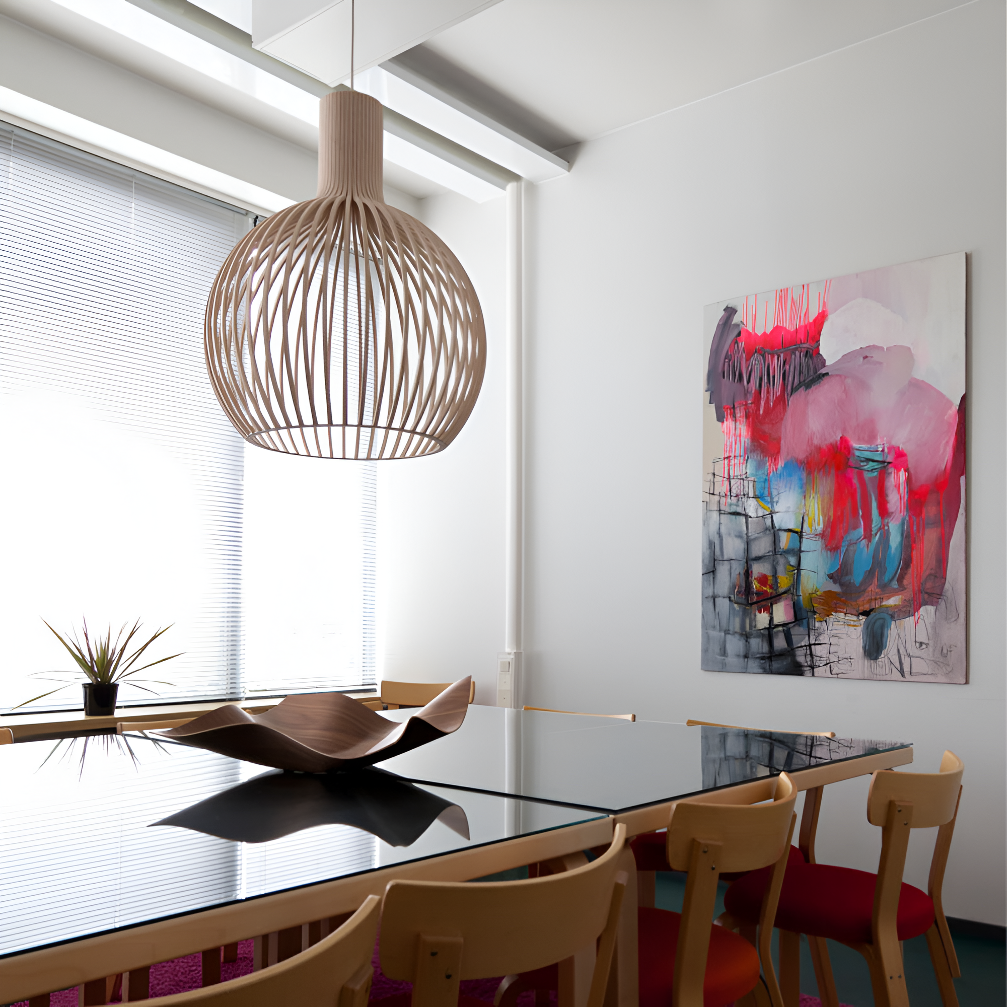 Lampe Suspendue Nordic Wood – Lampe Vintage en Bois avec Design Rustique pour le Salon