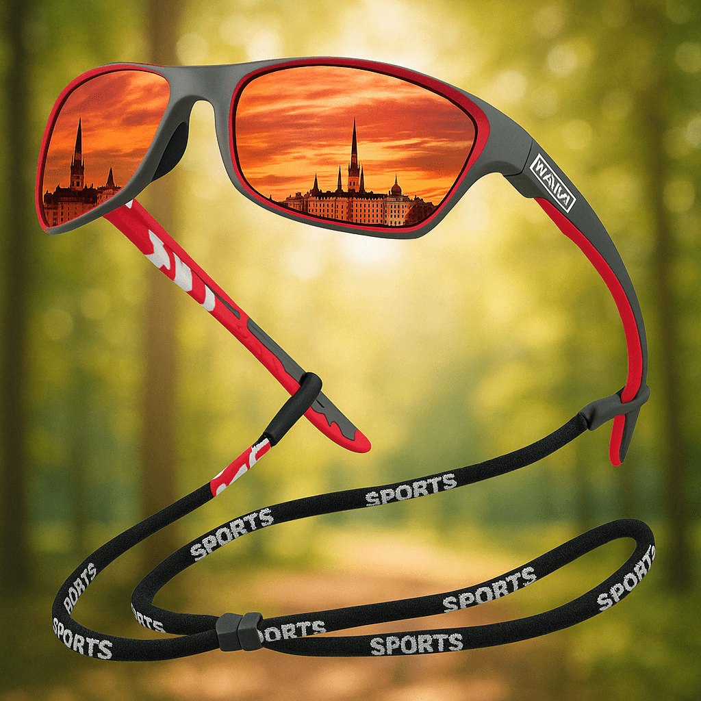 POLARSPORTX Pro – Lunettes de sport polarisées avec protection UV400 pour les activités de plein air et la vie quotidienne