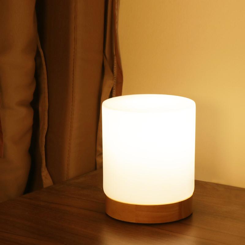 LumaTouch Mini – Élégante lampe de table en verre avec fonction tactile et éclairage à 360°