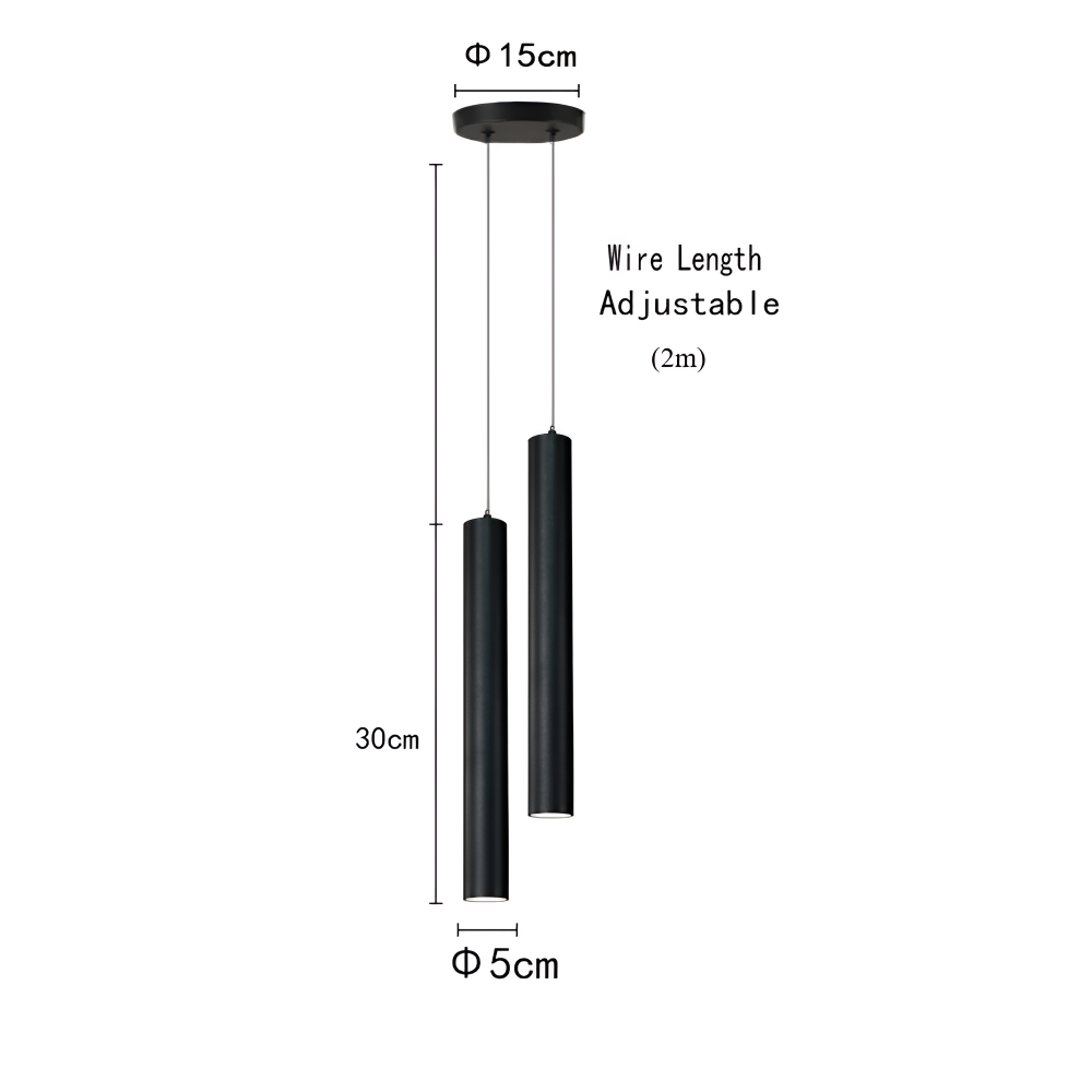 Lunvero Suspension – Suspension LED Double en Design Nordique