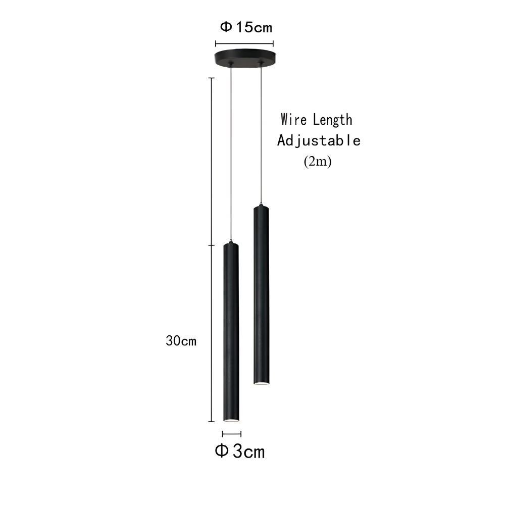 Lunvero Suspension – Suspension LED Double en Design Nordique