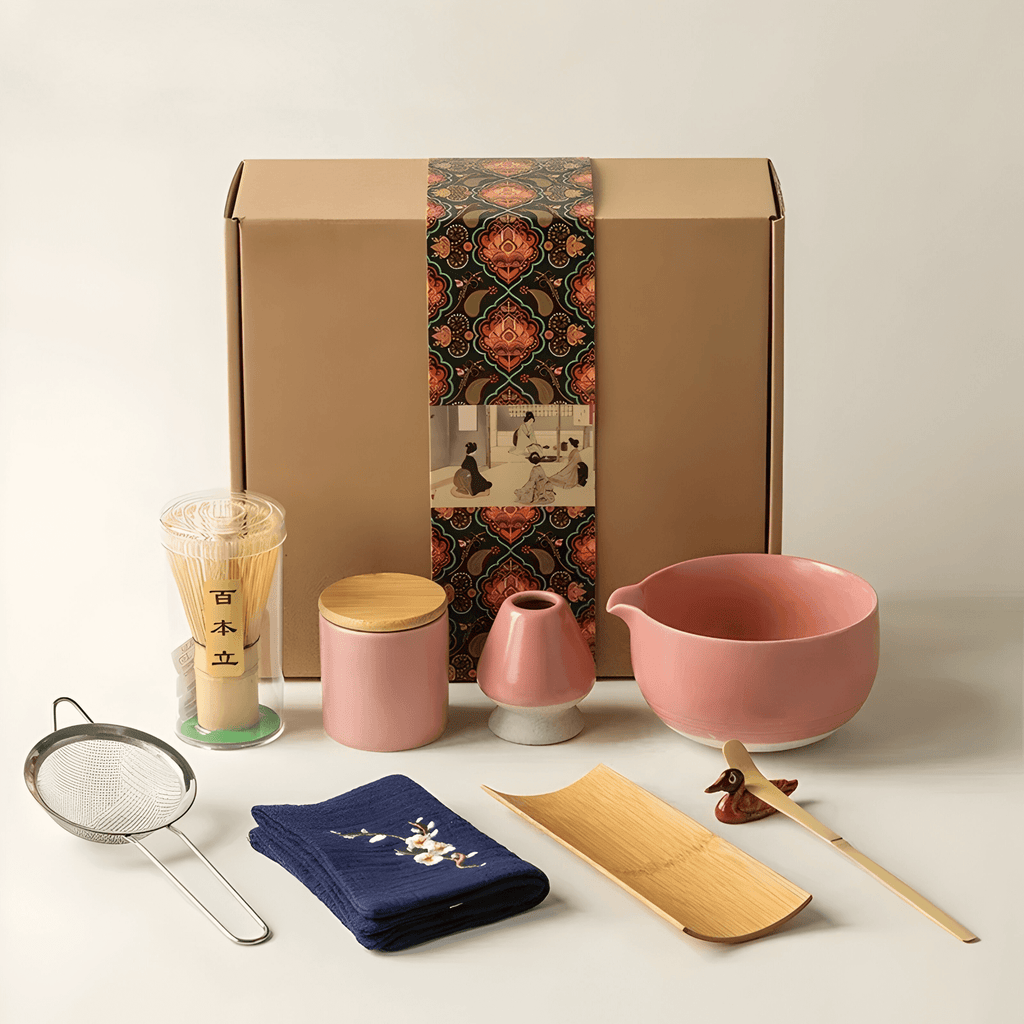 Ensemble de thé Matcha en céramique fait à la main