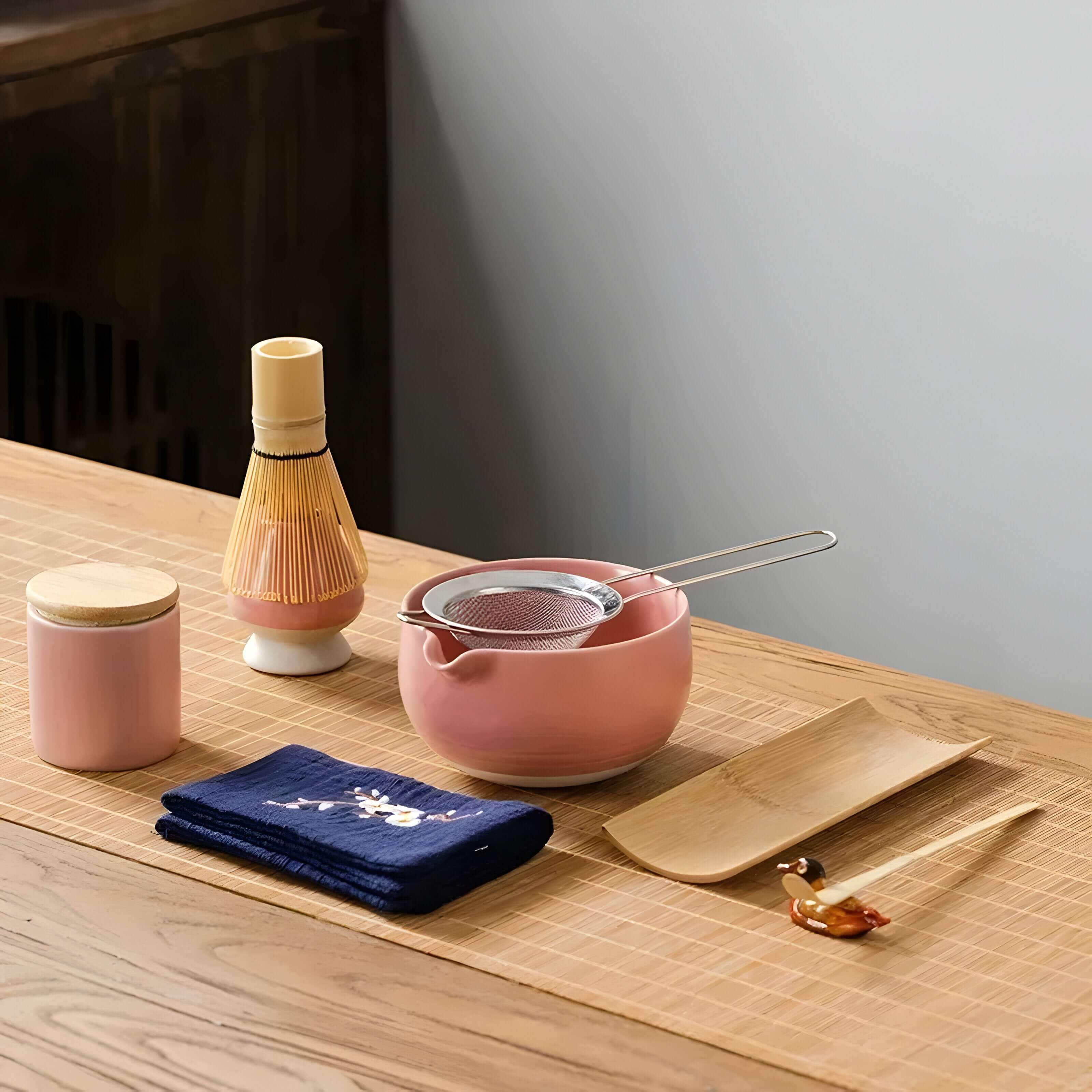 Ensemble de thé Matcha en céramique fait à la main