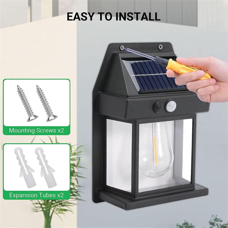 Lampe solaire pour jardin et extérieur
