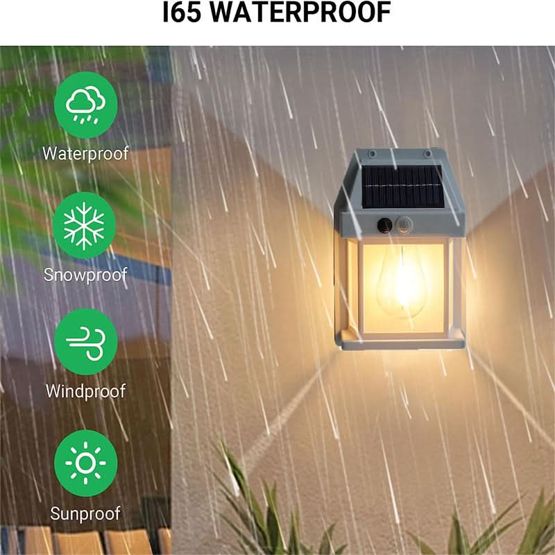 Lampe solaire pour jardin et extérieur