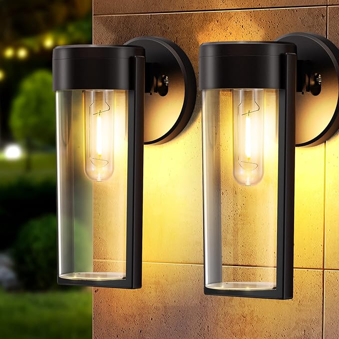 Lampe murale solaire extérieure avec lumière LED visible