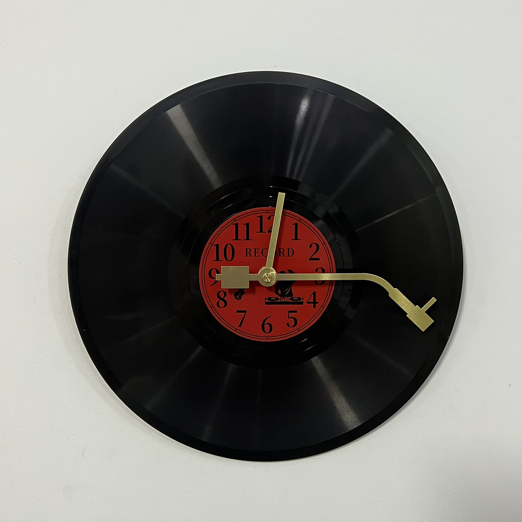 TIMETUNES - Horloge Murale en Vinyle Rétro Silencieuse Décorative