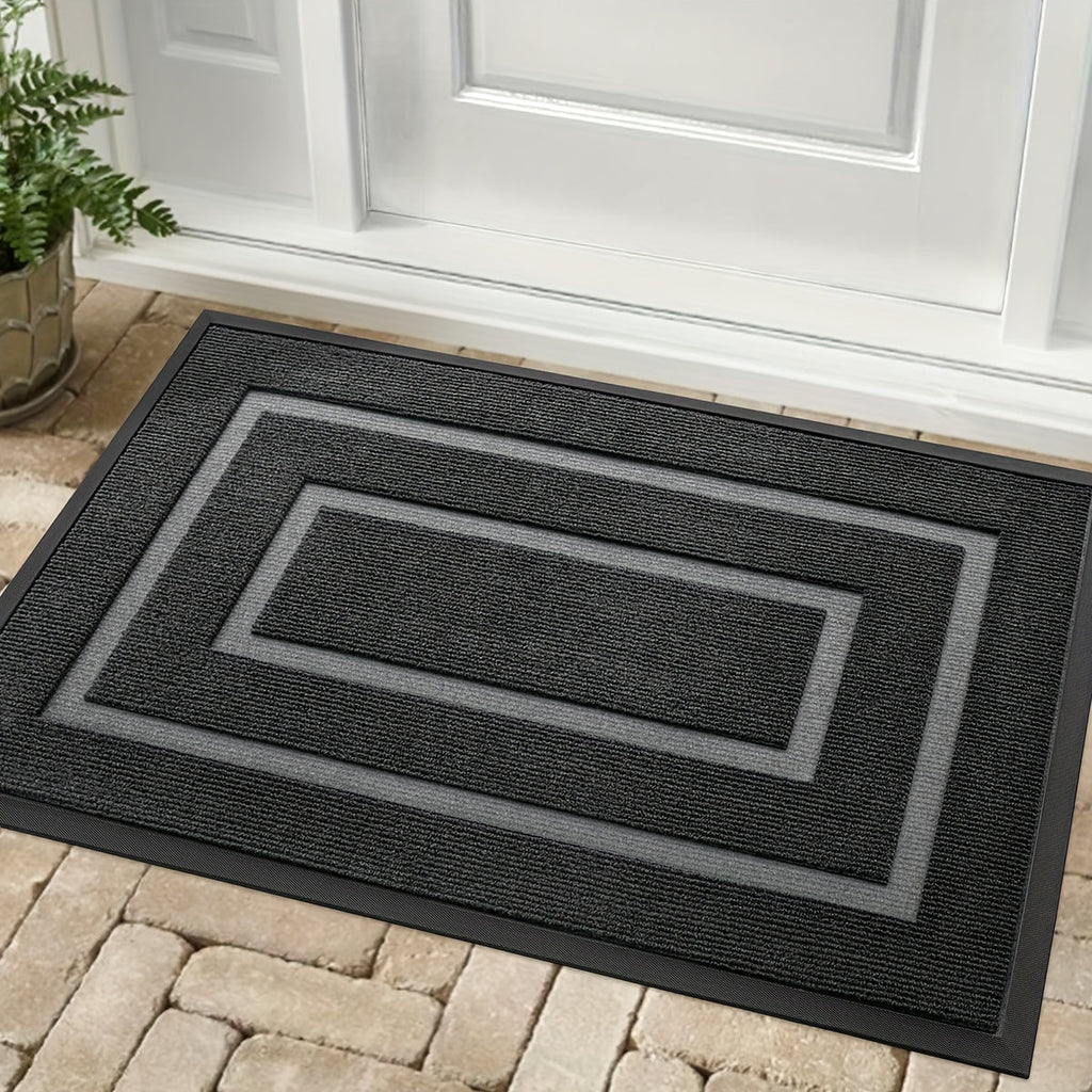 Tapis en Caoutchouc Facile pour Entrée de Maison, Durable et Antidérapant, Parfait pour la Décoration de Noël