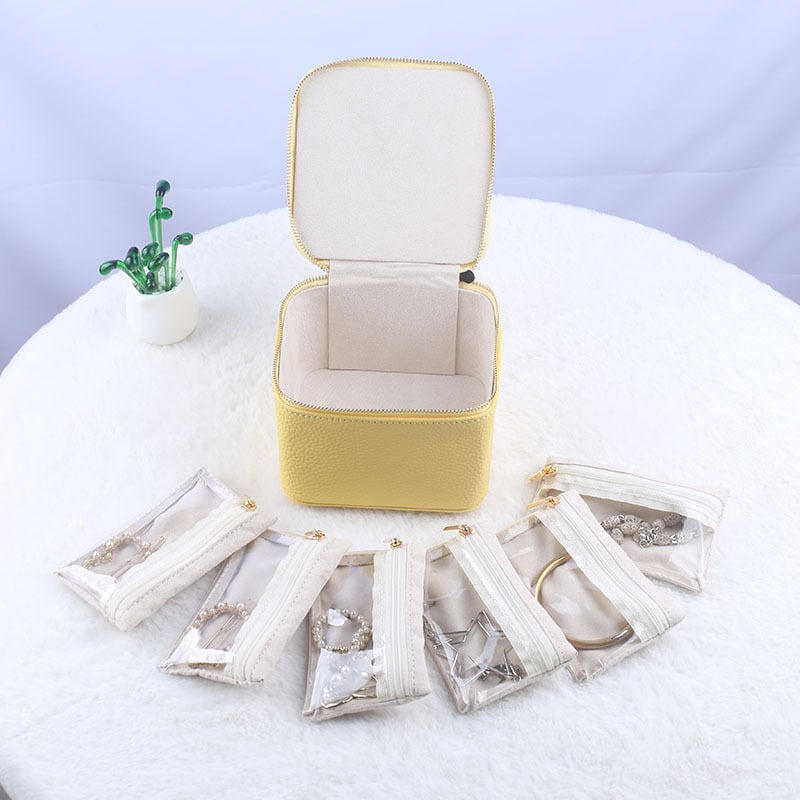 JewelVault™ | Organisateur de bijoux portable avec poches zippées