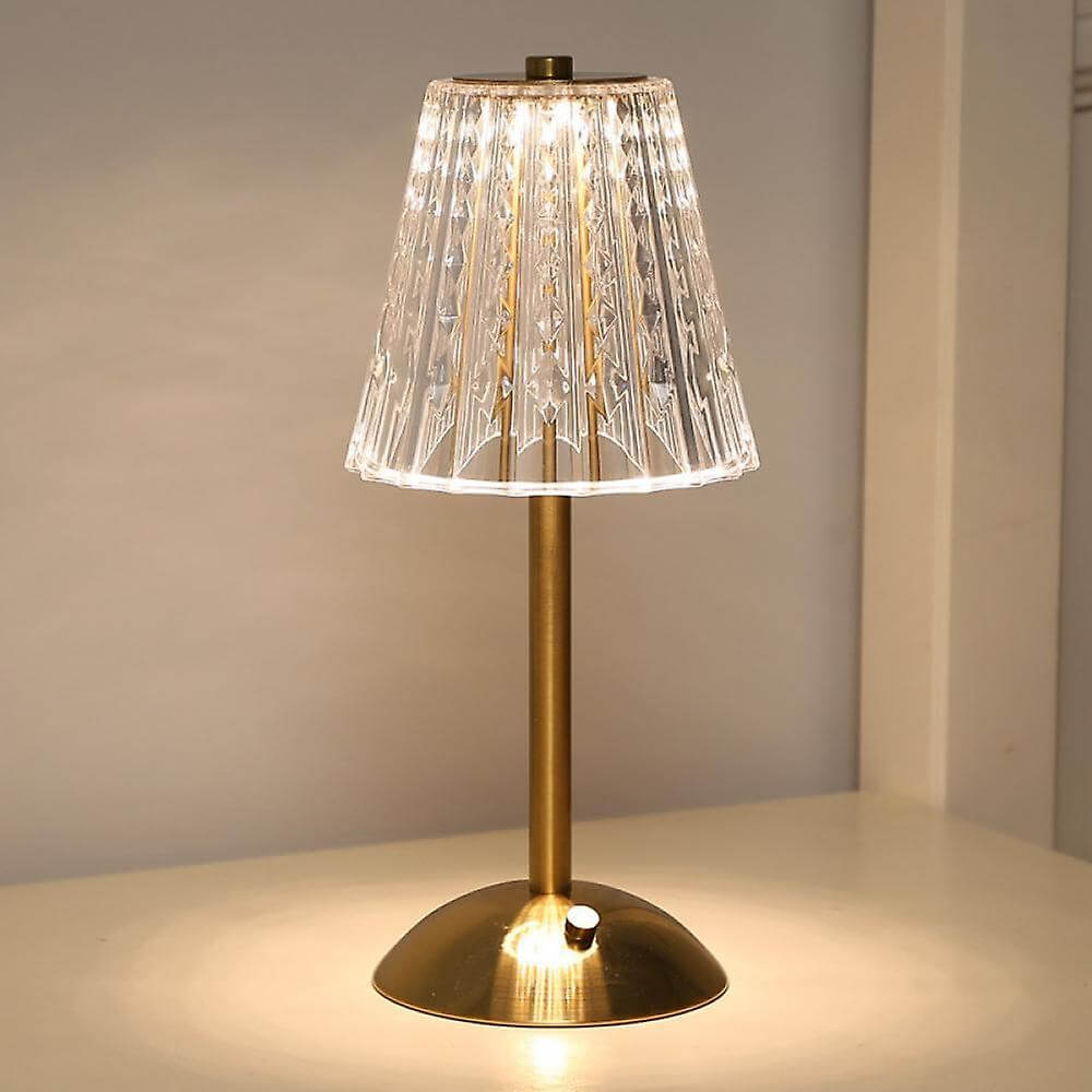 Lampe de Table en Cristal Activée par Tactile
