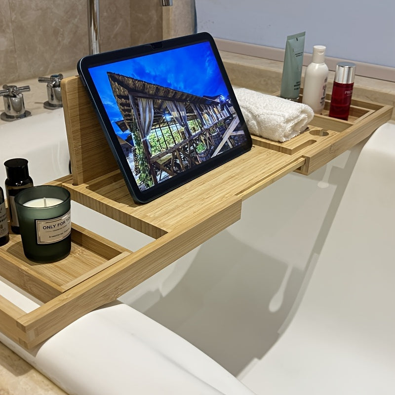 Plateau de Baignoire en Bambou - Pour une Détente Ultime