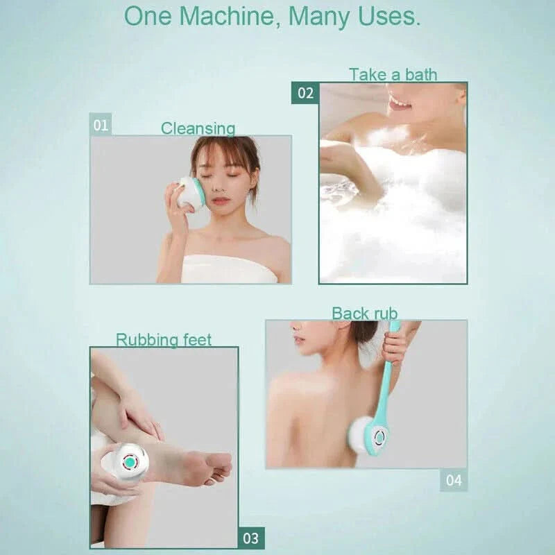 Massage de nettoyage complet sans effort sous la douche