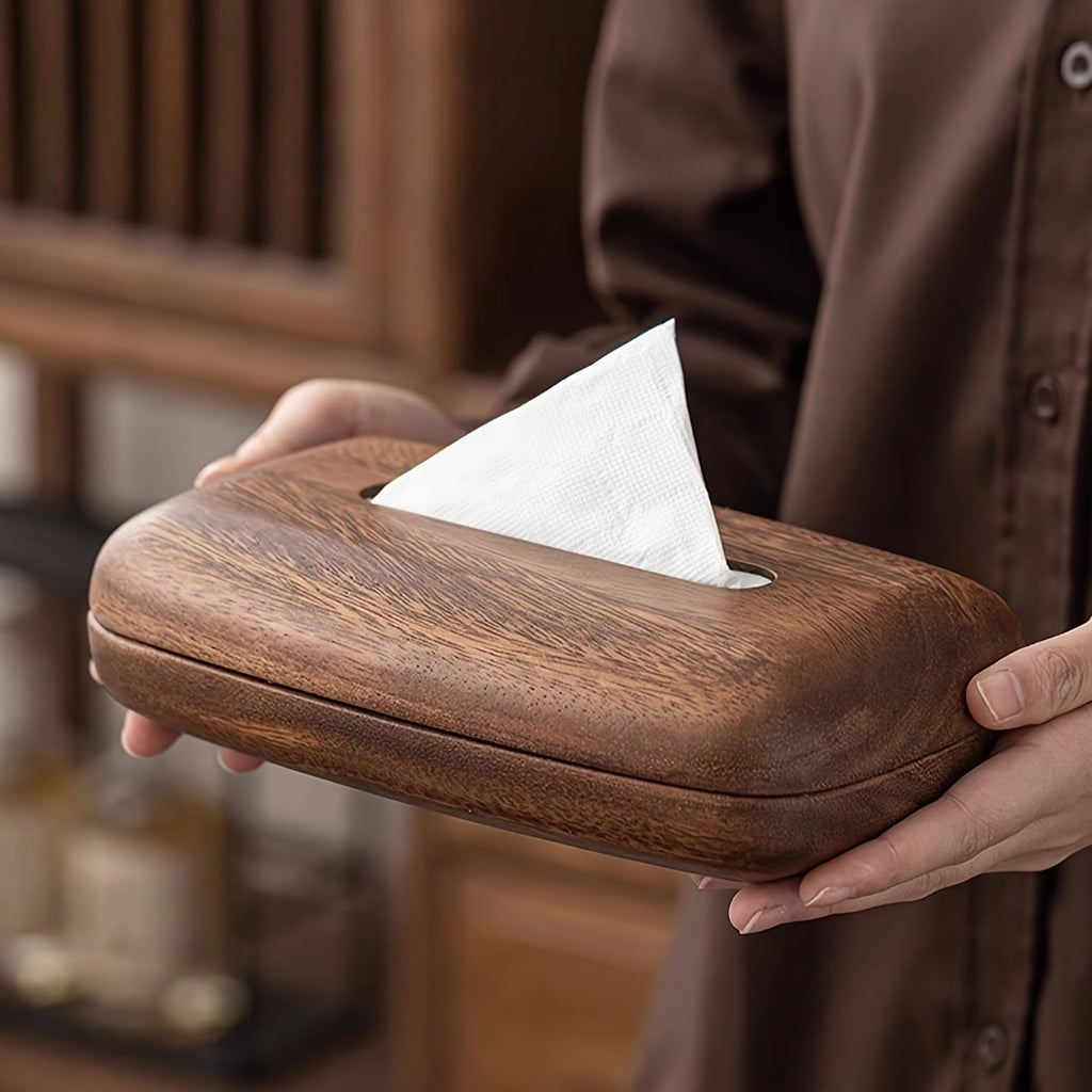 Boîte à mouchoirs en noyer – Design élégant et fonctionnel