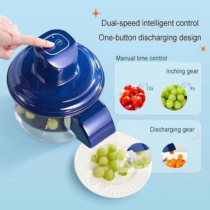 Éplucheur de fruits automatique | Rechargeable & Acier inoxydable | Moteur de 50W & Lame de précision | Épluchage rapide & propre