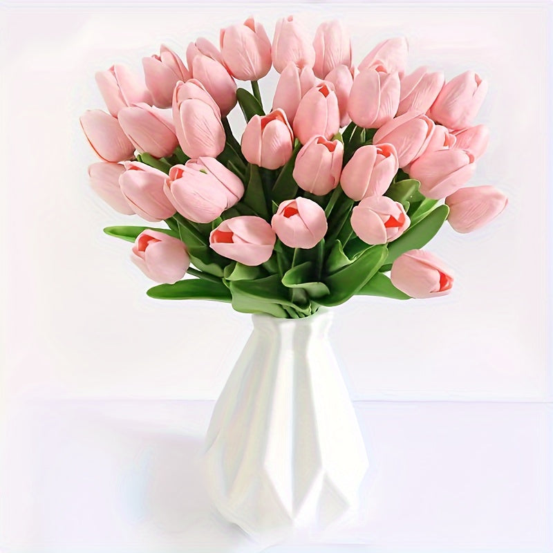 Ensemble de 15 Tulipes Artificielles Réalistes – Parfait pour les Mariages, Fêtes et Décoration Intérieure
