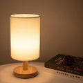 Aiko – Lampe de Table Organique en Bois & Lin avec Télécommande