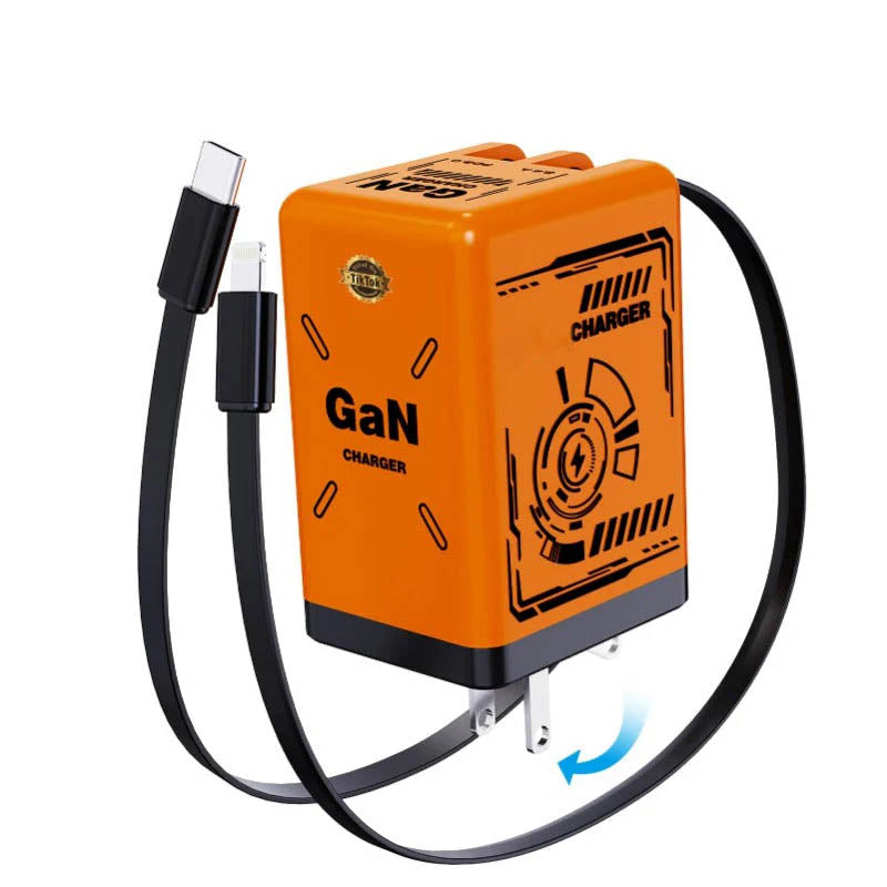 GaNPro Chargeur Rapide Rétractable Cube 45W
