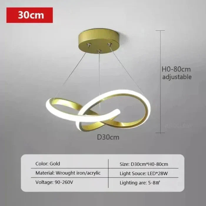 Lampe de plafond LED moderne - WaveGlow