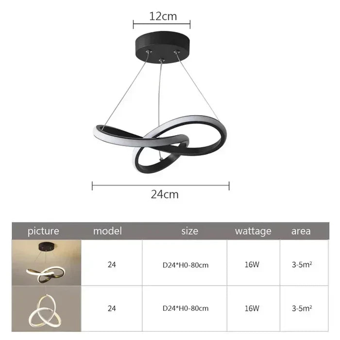 Lampe de plafond LED moderne - WaveGlow