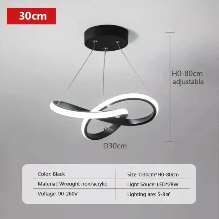 Lampe de plafond LED moderne - WaveGlow