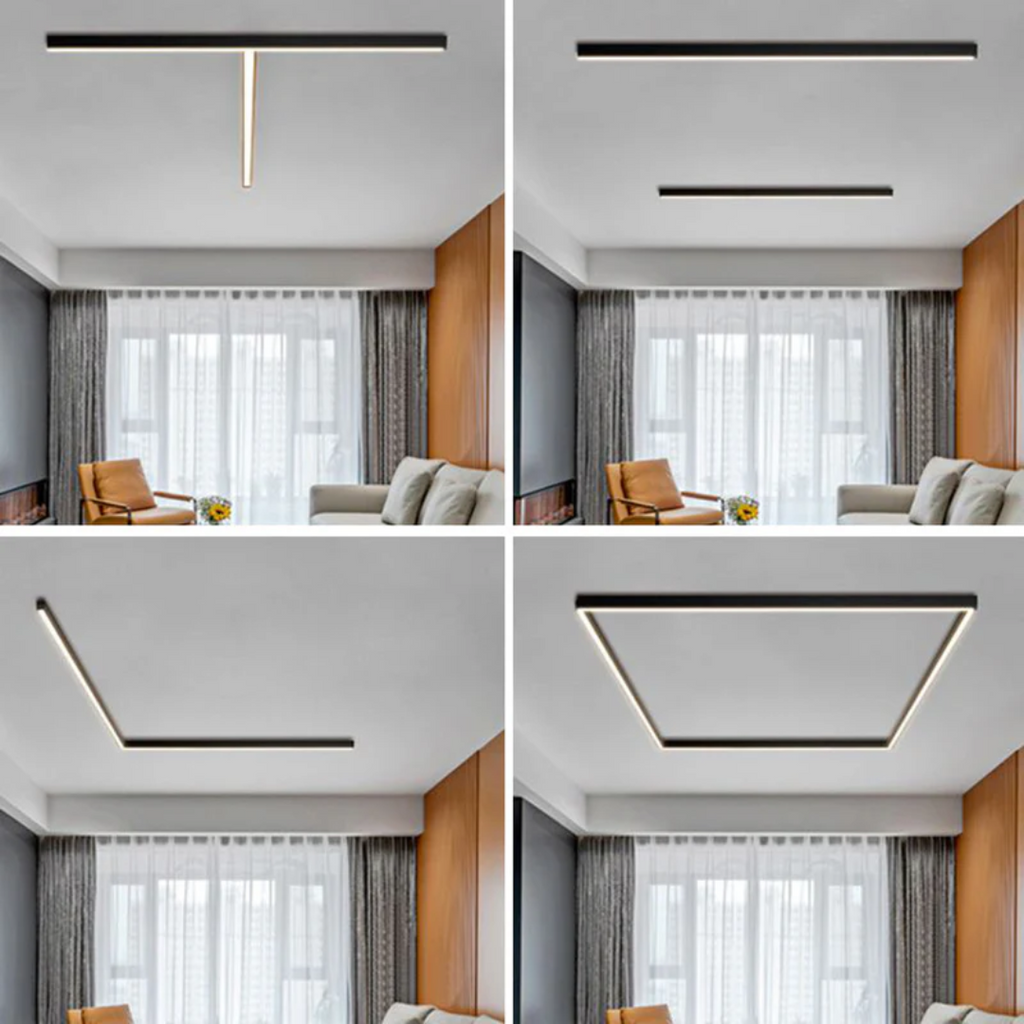 Lampe de plafond LED linéaire industrielle - Stratum