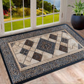 STYLEHAVEN - Tapis d'entrée géométrique lavable en machine