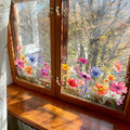 Autocollants de fleurs pour fenêtres