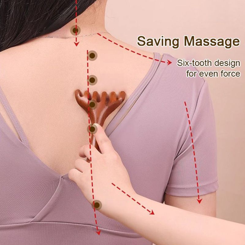 1+1 Gratuit | Peigne de massage Meridian avec six griffes
