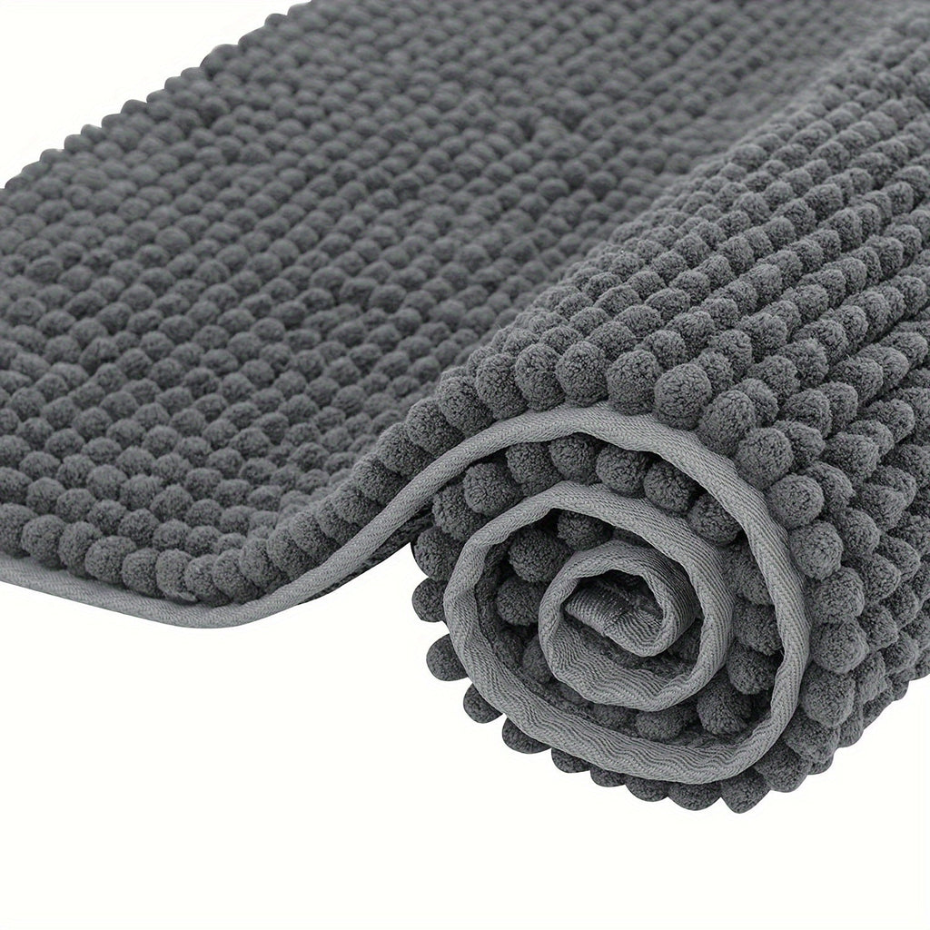 Tapis de Bain en Chenille Ultra-Doux – Parfait pour la Salle de Bain ou l'Entrée