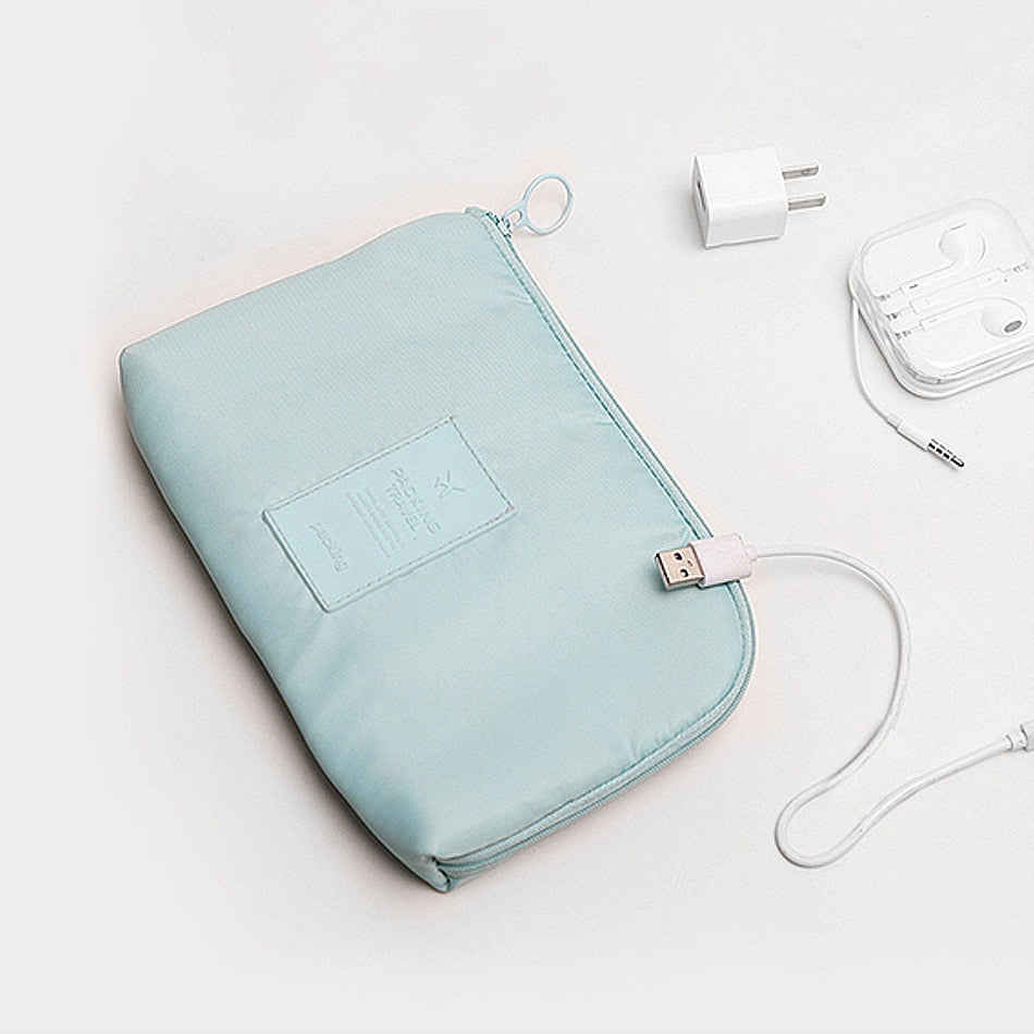Organisateur de Voyage Compact Étanche pour Électroniques et Câbles