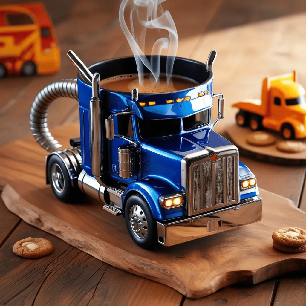 TruckCoffee | Mug de café pour camion semi-remorque - un indispensable pour la route