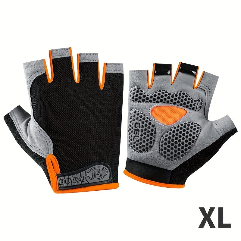 ATHLETIQ - Gants légers d'extérieur à demi-doigts pour hommes et femmes
