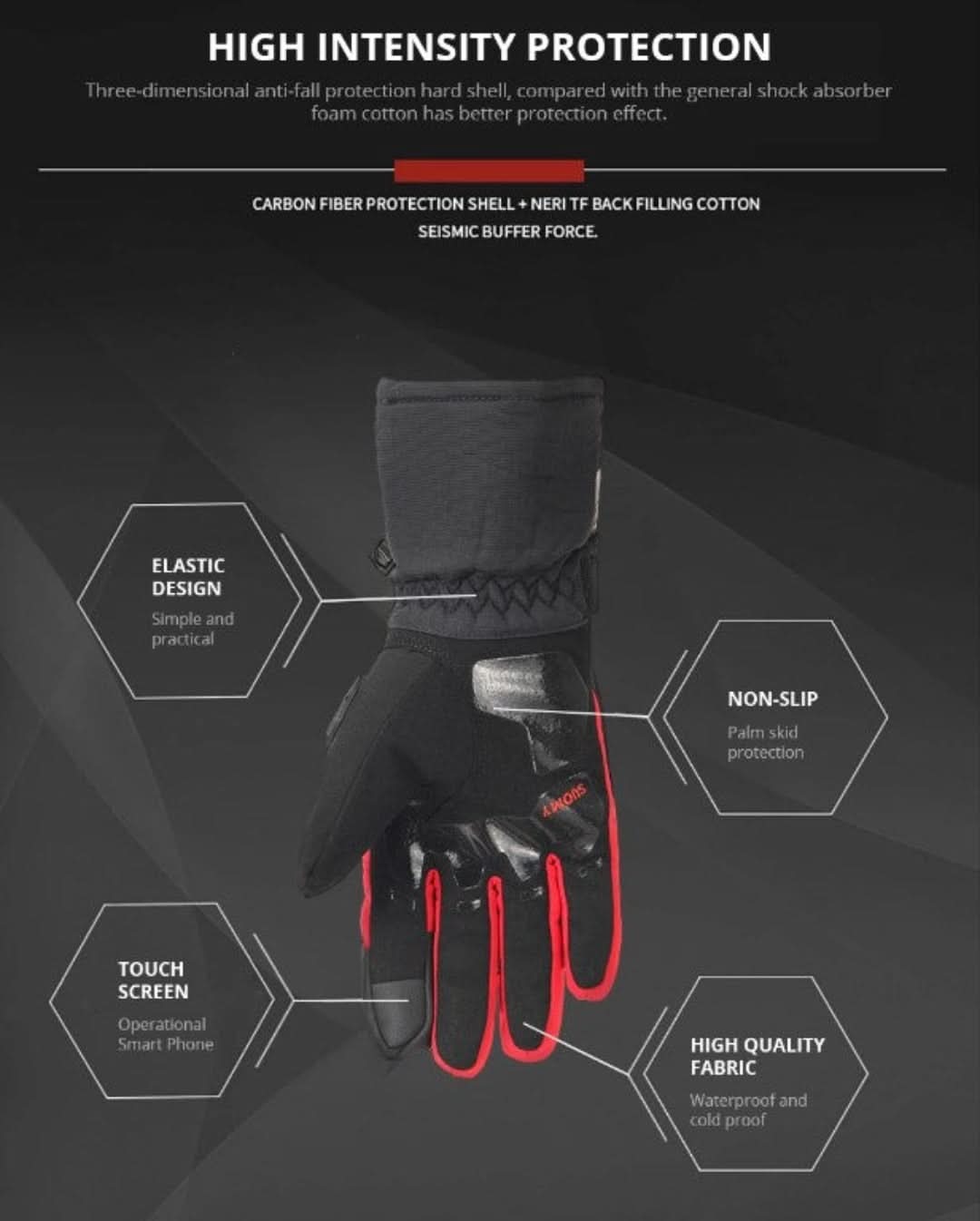 Gants de moto étanches pour l'hiver - ShieldRide