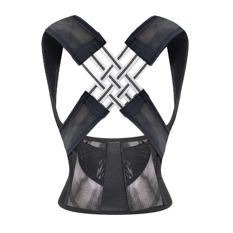 CORRECTEUR DE POSTURE AJUSTABLE POUR FEMMES ET ENFANTS - SUPPORT DORSAL RESPIRANT