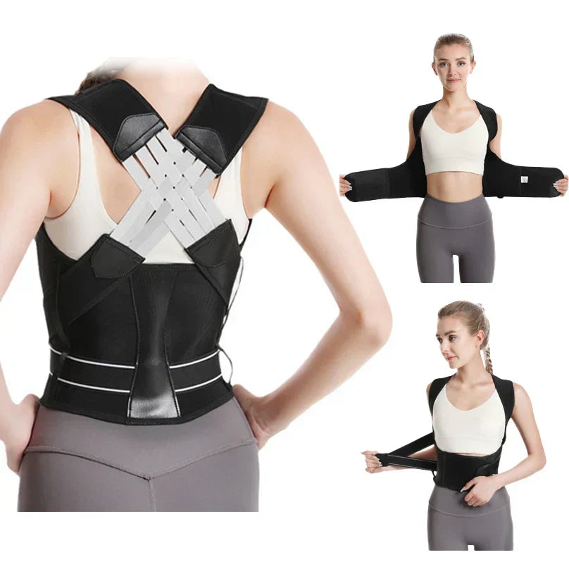 CORRECTEUR DE POSTURE AJUSTABLE POUR FEMMES ET ENFANTS - SUPPORT DORSAL RESPIRANT