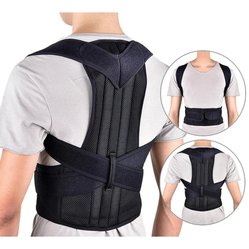 CORRECTEUR DE POSTURE AJUSTABLE POUR FEMMES ET ENFANTS - SUPPORT DORSAL RESPIRANT