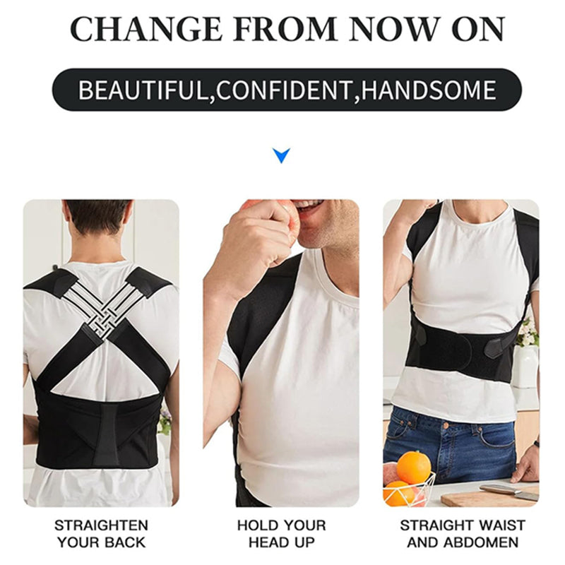 CORRECTEUR DE POSTURE AJUSTABLE POUR FEMMES ET ENFANTS - SUPPORT DORSAL RESPIRANT