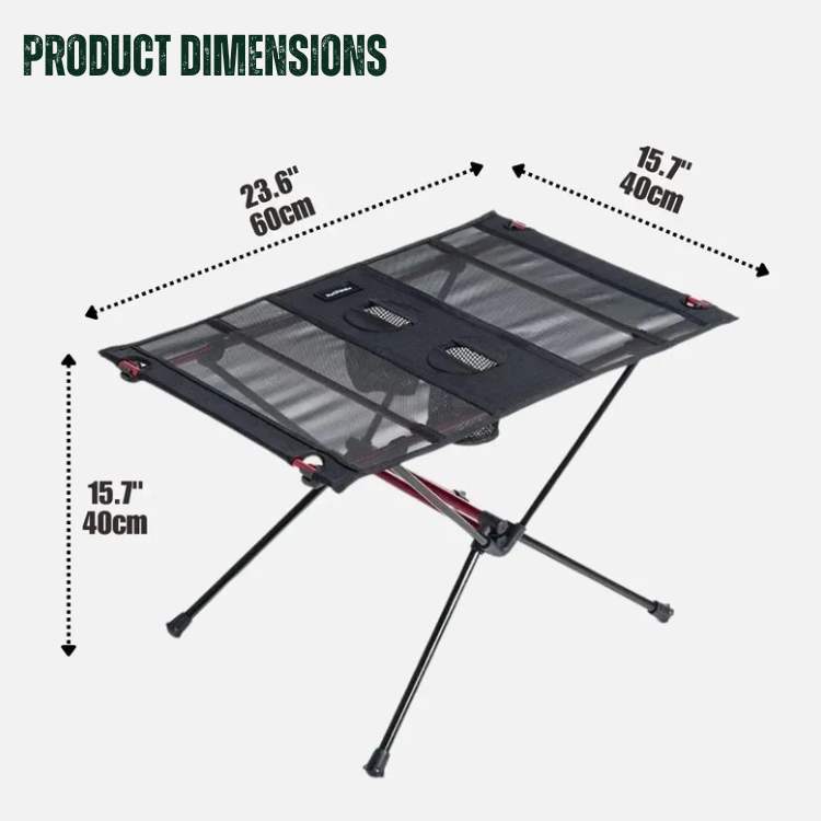 Table de Camping Prête pour l'Aventure