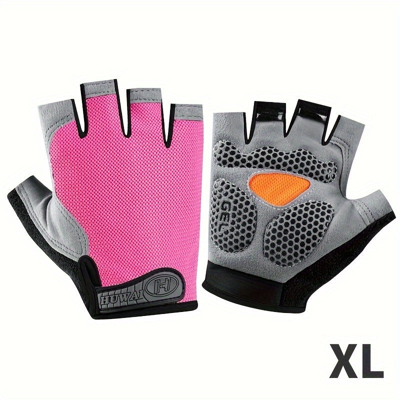 ATHLETIQ - Gants légers d'extérieur à demi-doigts pour hommes et femmes
