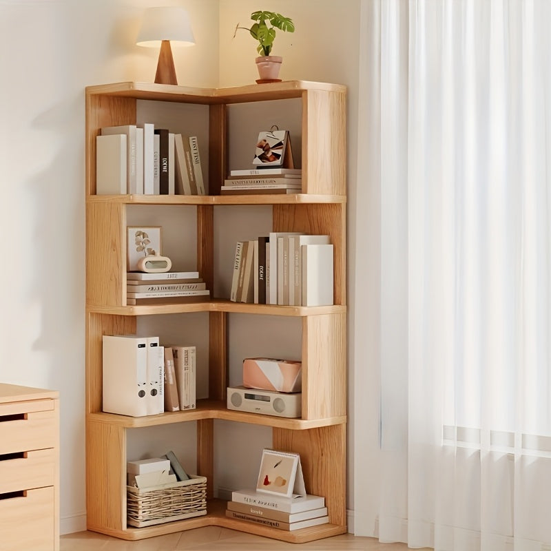 CoinWood Armoire d'Angle en Bois Massif – Compacte et Pratique