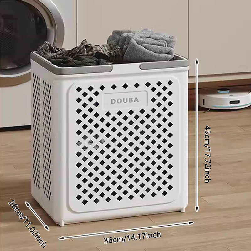 Panier à linge grande capacité avec roues, pliable
