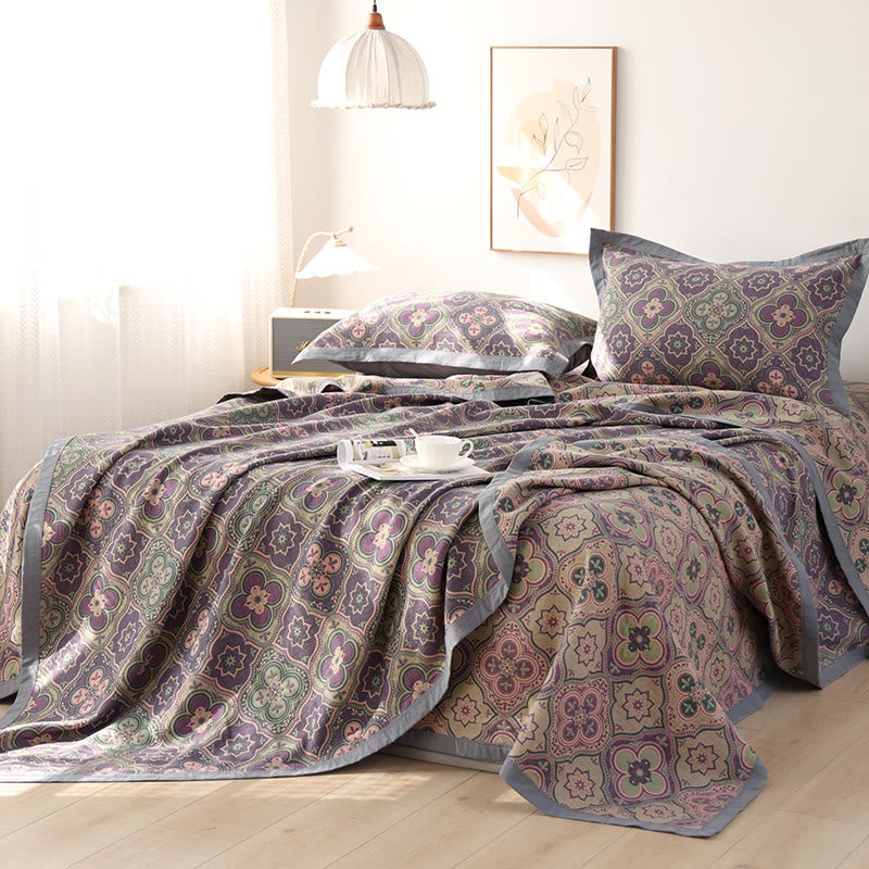 Couette réversible avec motif mandala