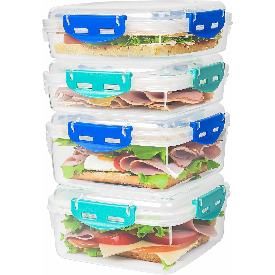 Boîtes à Lunch Hermétiques (Pack de 4) - LunchVault