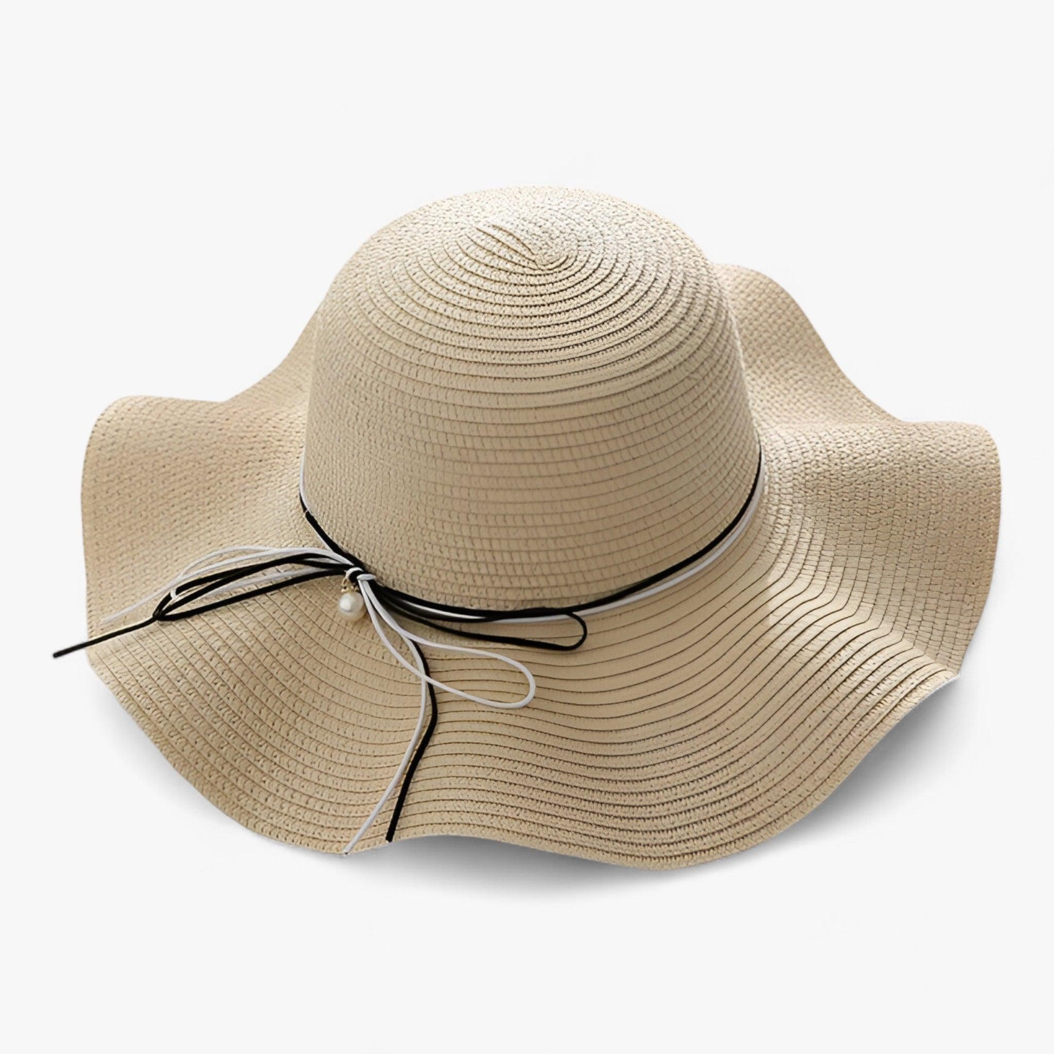 Chapeau de plage féminin aéré avec nœud et protection UV - BreezeBow