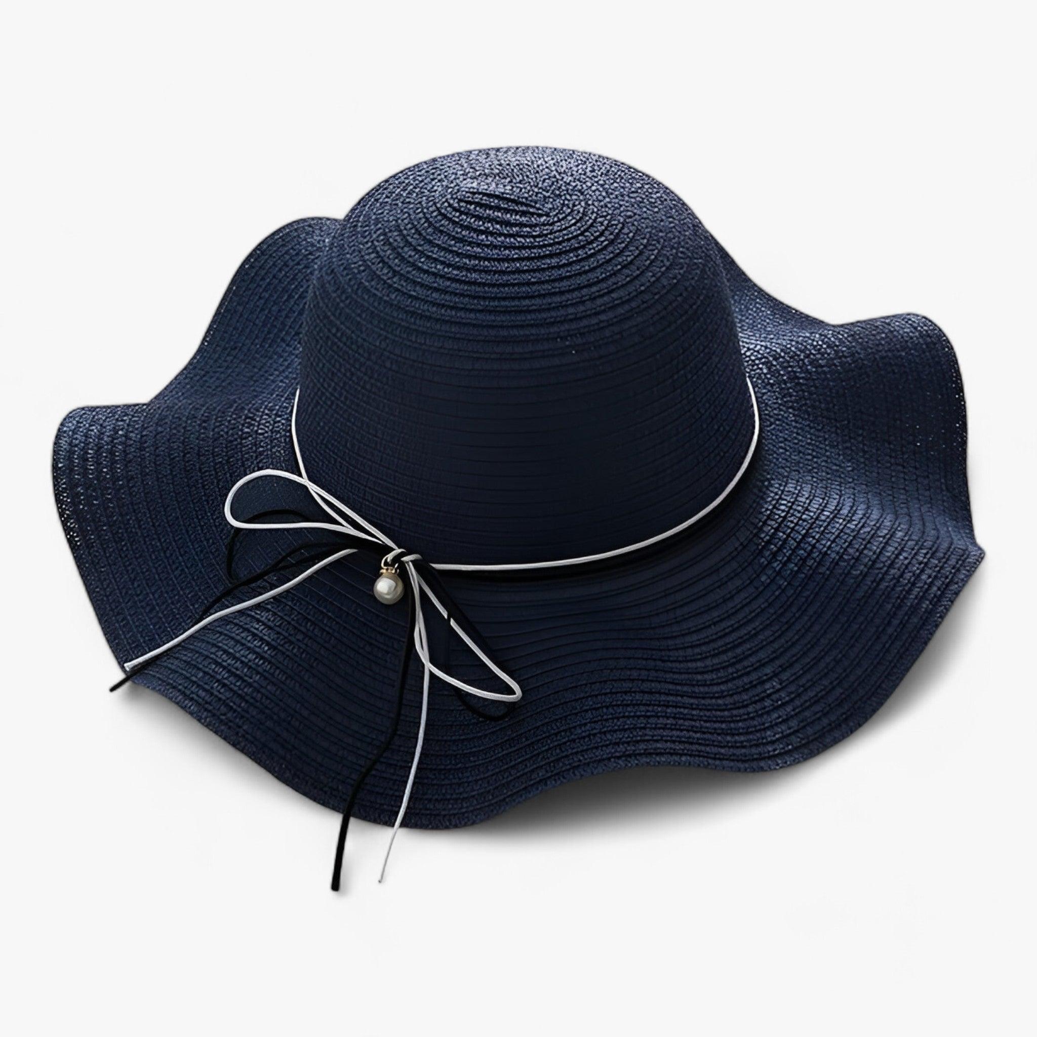 Chapeau de plage féminin aéré avec nœud et protection UV - BreezeBow