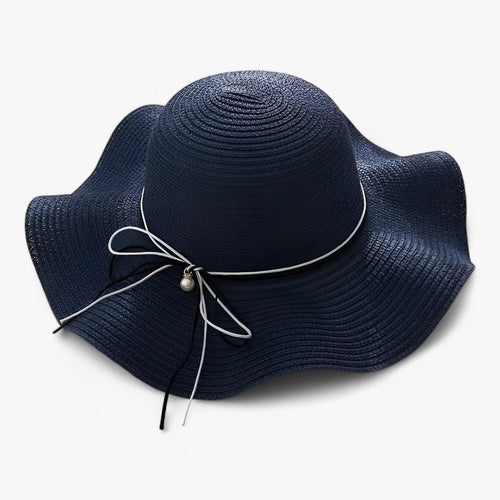 Chapeau de plage féminin aéré avec nœud et protection UV - BreezeBow